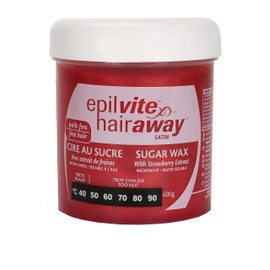 Epil-Vite/Hair Away - Satin Sugar Wax with Strawberry Extract for Silky Smooth Application, 600g (16OZ)