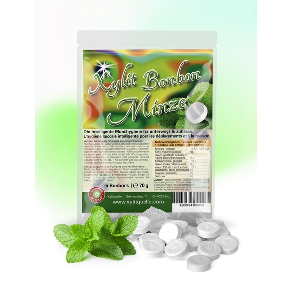 Xylitol Birch Sugar Sweets Mint | 100% Sweetened with Xylitol