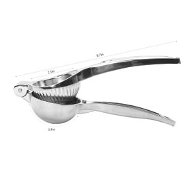 Lemon Squeezer: Heavy Duty Manual Hand Press Juicer for Citrus Fruits Lime, Lemon, Small Orange Pure Metal Organic Juice Extractor Easy to Clean and Use Commercial Grade Quality Handheld Bar Tool