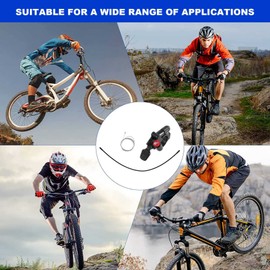 Plomevry Bike Remote Lockout Lever Fork Lockout Wire Control Lever Aluminum Alloy Mountain Bicycle Fork Lock Control Parts with Cable