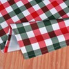Essifunia Waterproof Checkered Tablecloth Fabric - Rectangle 58x84 Inch Christmas