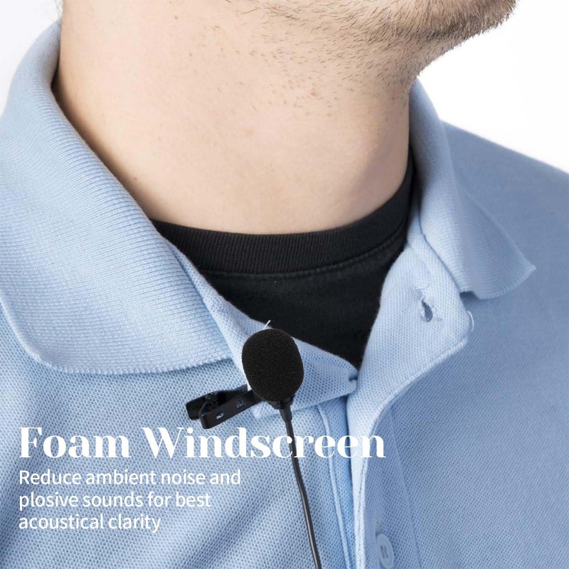 Microphone Cover Furry Windscreen & Foam Cover Set for Lavalier