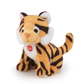 Trudi 52439 Sweet Collection Small Tiger Approx. 9 cm, Size XXS, Soft Toy with Soft Materials and Lovely Details, Washable Plush Toy for Children and Babies, Orange