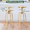 Vogue Furniture Direct Gold Bar Stools Set of 2, Adjustable