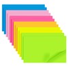 12 pads of sticky notes (76 x 127 mm), 6