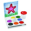 Colorations Plastic Tempera Paint Tray Palette with 8 Paint Cakes