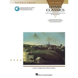 Hymn Classics Sheet Music Low Voice Collection Book and Audio 000740032