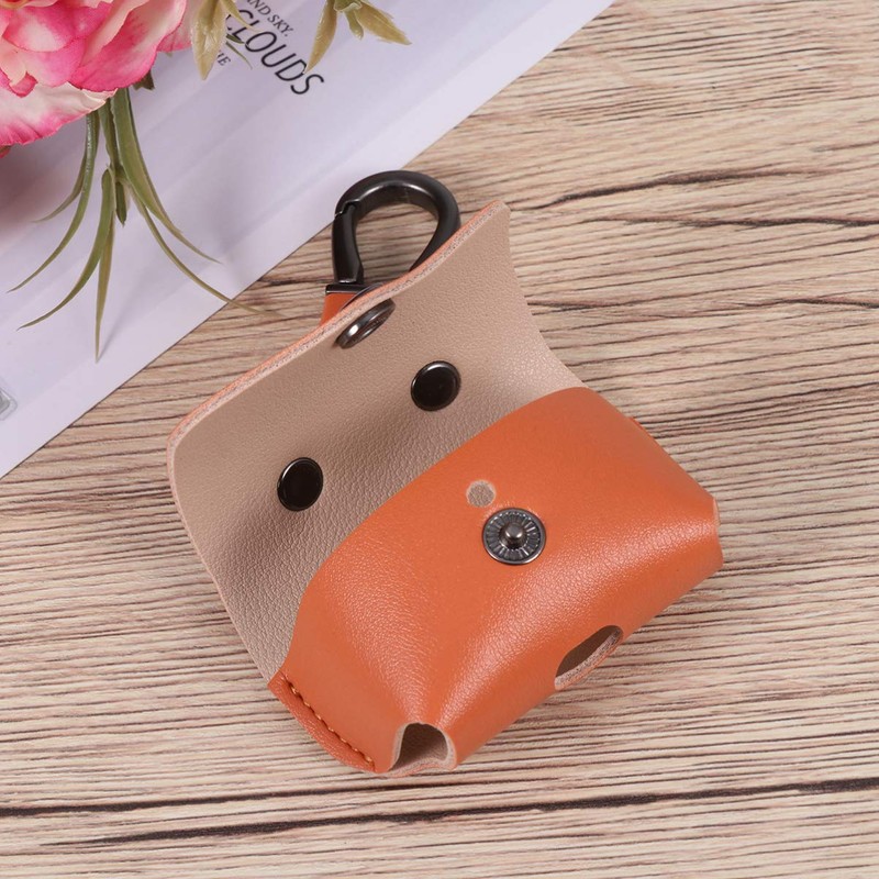 OSALADI 2pcs Simple Imitation Leather Earphone Case Cover for Portable
