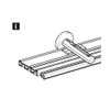 Gardinia Wall Bracket 3-8, Metal, White, 19 x 10 x