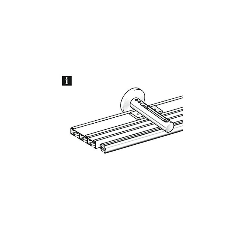 Gardinia Wall Bracket 3-8, Metal, White, 19 x 10 x