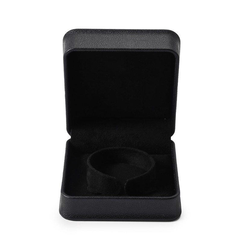 Oirlv PU Leather Bracelet Box Black Bangle Organiser Box Bangle
