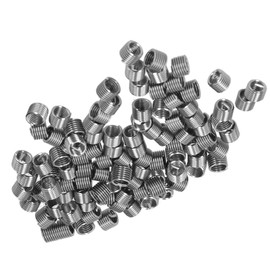 100Stück Gewindereduzierungsmutter Reparatureinsatz Kit Rohrverschraubung Reduzieradapter Edelstahlbefestigungszubehör M6x1 (mm) (1.5D)