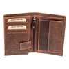 GreenLand NATURE Rub Off Schreibmappe Leder 34 cm, dunkelbraun