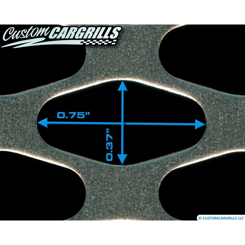 CCG 16"x48" Perforated GT Grill Mesh Sheet - Silver