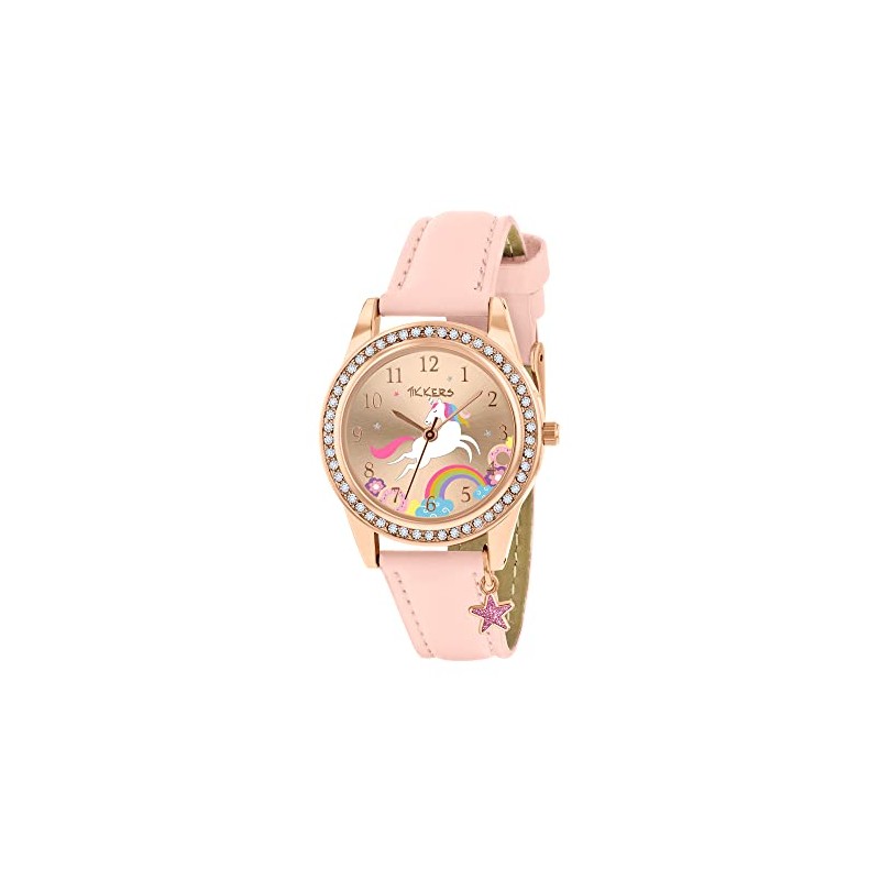 Tikkers Girl's Analog Quartz Unicorn Watch with Polyurethane Strap TK0201