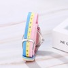 JewelryWe Cute Nylon Strap Watch: Time Teacher Analog Quartz Muticolor