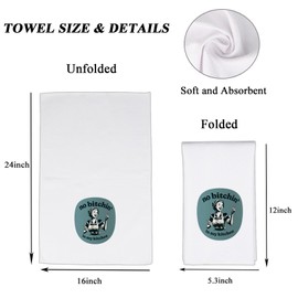 CMNIM No in in My Kitchen Towels Women Chef Gifts Kitchen Baking Cooking Gifts for Mom Housewife Sarcastic Dish Towels (25319 in TW)