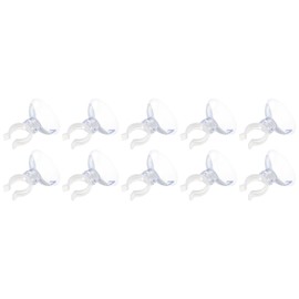 QUARKZMAN 13 mm Aquarium Suction Cup Clips x 20 Pieces Air Hose Clear Air Hose Holder Clamp Accessories for Aquarium Air Hose / Hose [Clear]
