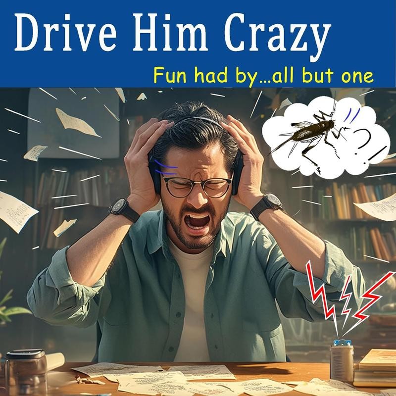 NewNoiseWar-Cricket Noise Maker Prank (6 Pcs), Hidden Pranks Beeping Several