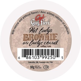 Guy Fieri Flavortown Roasts, Hot Fudge Brownie, Medium Roast Flavored Coffee Pods, Hot Chocolate Coffee K Cups for Keurig K Cups Machines, 24 Count