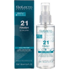 Salerm Cosmetics Finish Capilar con Proteína de Seda, Brillo Duradero, Hidratación Profunda, 100 ml. Resultados Espectaculares Inmediatos