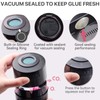 Pretty memory Eyelash Glue Storage Container with Digital Display, Temperature