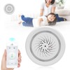2.4GHz WiFi Temperature Humidity Sensor Detector Sound Light Alarm Smart