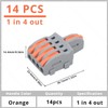 YQSIYU 1 in 4 Out DIY Splicing Wire Connectors, 14