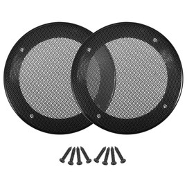 A ABSOPRO 2 Piece Audio Speaker Grill Cover with Screw Black 4.92 Inches