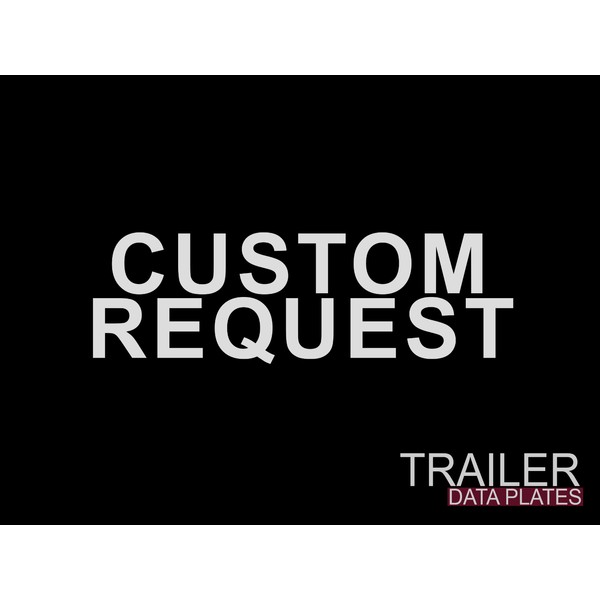 Data Decal Permanent Sticker ID Tag Custom