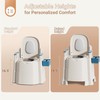 AKIMRABY Bedside Commode, Upgraded Safety Commode Toilet for Elderly and