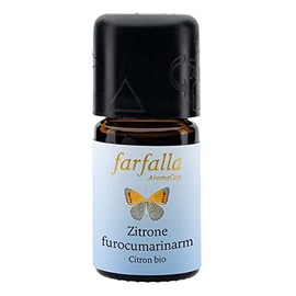 FARFALLA Organic Lemon Essential Oil, Low Furocumrin 5 ml (Pack of 5)