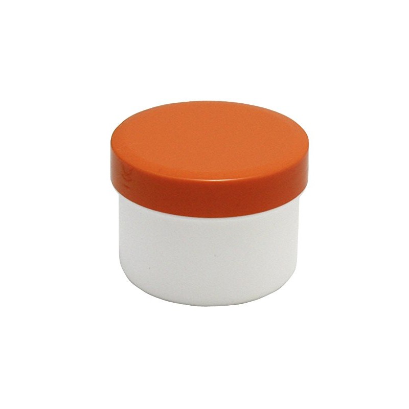 60 ointment containers, cream containers, ointment pot, flat, 35 ml