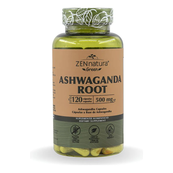 Ashwagandha Root Con 120 Caps Zen Natura Sin Sabor