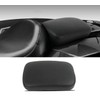 JMTBNO Black Universal Motorcycle Pillion Passenger Pad Seat Leather Pillion