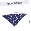 BUGUUYO 1pc USA Flag Pattern Pet Bandana Reversible Triangle Dog