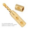 4pcs BFA Banana Plug Brass Gold Plated Open Screw Speaker