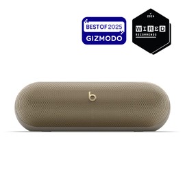 Beats Beats Pill - Portable Bluetooth Speaker- Up to 24H Battery Life, Water Resistant, Bluetooth, Apple & Android Compatible, Seriously Loud Sound for Home, Outdoor and Travel- Champagne Gold