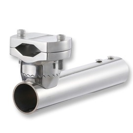 Migkin Stainless Steel Rail Mount for Starlink RV Ladder Mount,Starlink Roof Rack Mounts,360° Rotating Pipe Mounting kit for Yacht Sailboat Railing Marine Boat Pole Adapter Tube Holder Base(2",200mm)