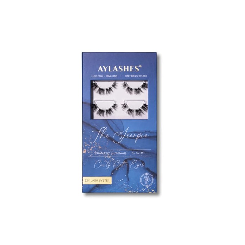 Aylashes Vegan 3D Eyelashes, Ultra Fluffy with Thin Flexible Band