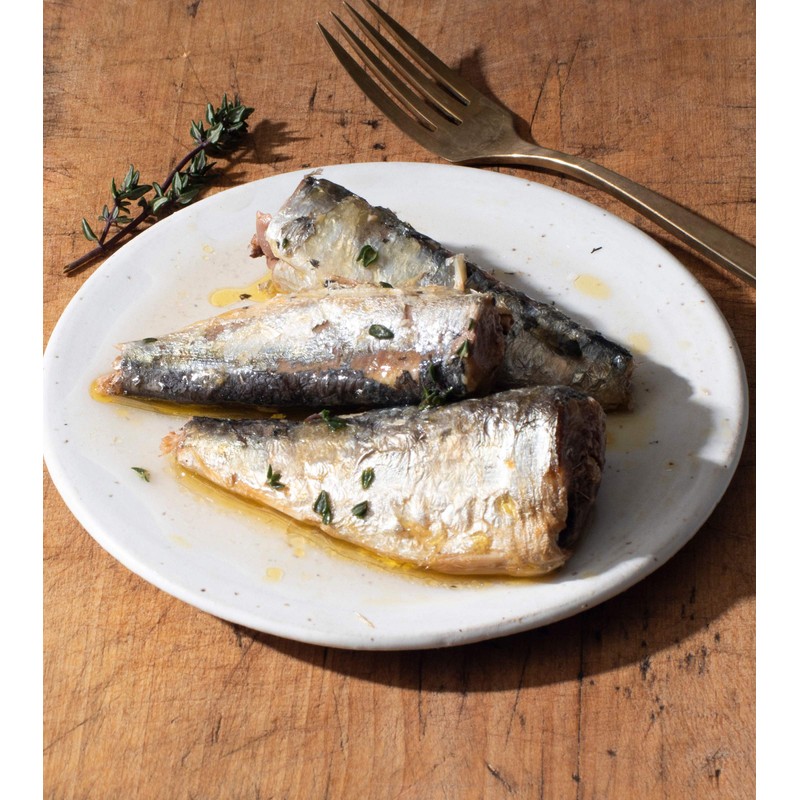 Vital Choice Wild Sardines in Organic Extra Virgin Olive Oil,