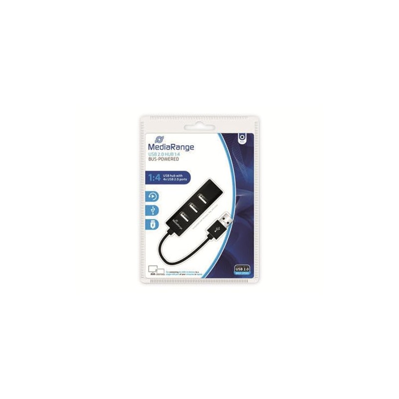 MEDIARANGE MRCS502 Bus Powered USB 2.0 Hub 1: 4