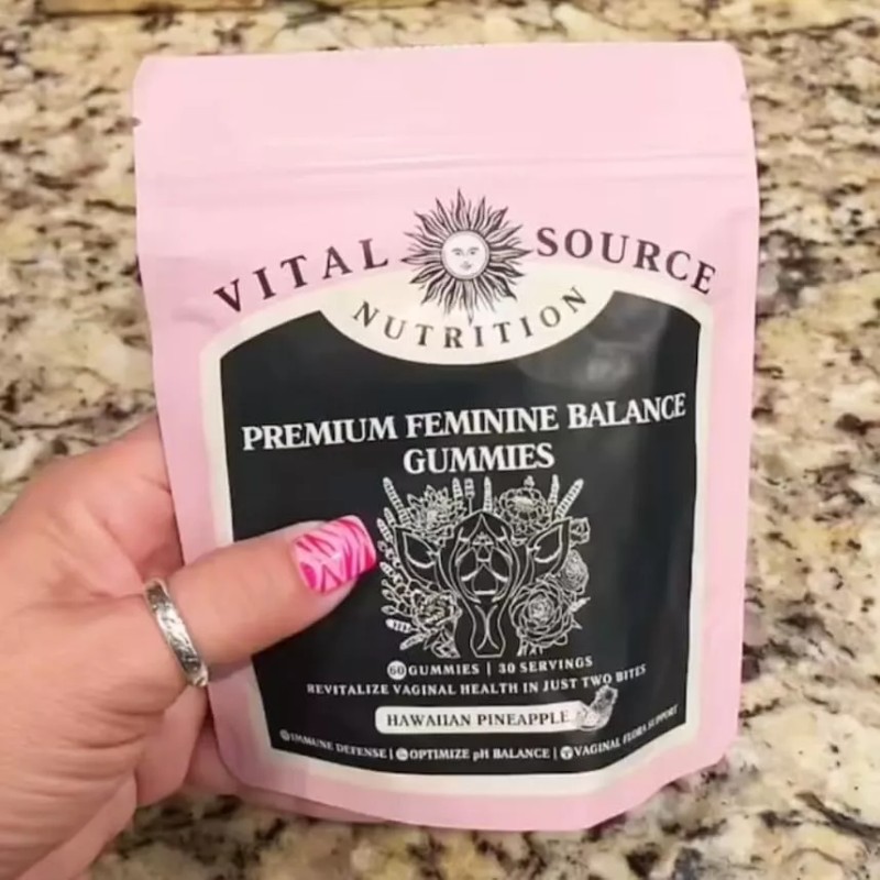 Vital Source Feminine Balance Gummies - Hawaiian Pineapple 60 Gummies