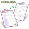 Lachilly Double Sided Dry Erase Handwriting Practice Boards Fractions Learning