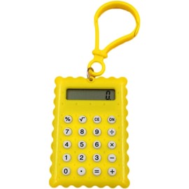 Rose Red Office Electronics and Accessories Pocket Student Mini Electronic Calculator Biscuit Shape School Office Supplies Calculators
