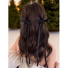 2pcs Elegant Bow Decor Hair Claw for Women, Fashion All-match Hair Accessories, Cute Lovely Hairwear for Daily Used