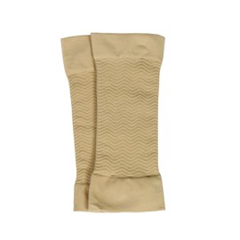 uxcell 1 Pair Beige Elbow Compression Sleeve, Elbow Brace for Tendonitis and Tennis Elbow, Golfer Elbow Support Tennis Elbow Brace for Men and Women, Arthritis, Workout, Weightlifting