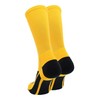 TCK Elite Performance Solid Color Crew Socks (Gold, Medium)