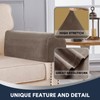 Sofa Armrest Covers Stretch Velvet Plush Arm Covers for Chairs