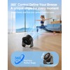 HAGEDAWN Ultra-Quiet Small Desk Fan with Touch Control & LED